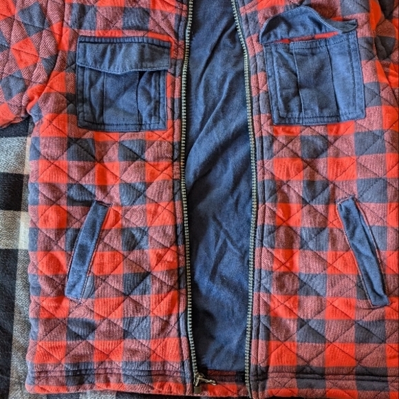 Red and Black Checkered Kids Jacket - Picture 3 of 3